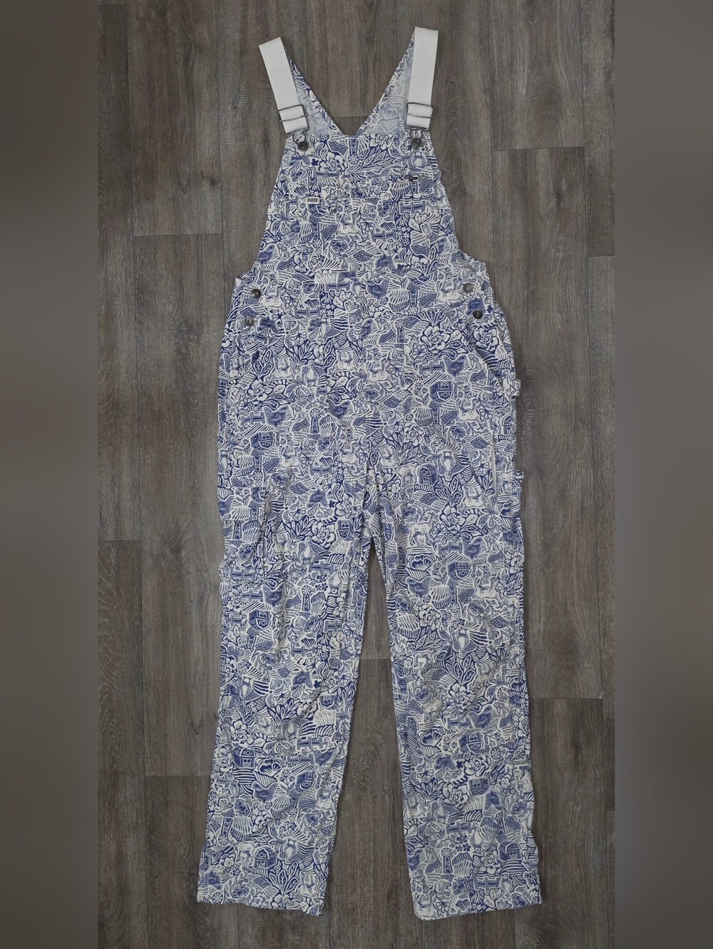 Duluth Trading Co. Farm Toile Heirloom Gardening Overalls-Size S x 31
